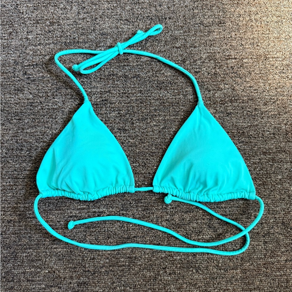 Victoria's Secret Teal Triangle Bikini Top
